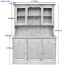 Woodpecker 4'6" Glazed Dresser